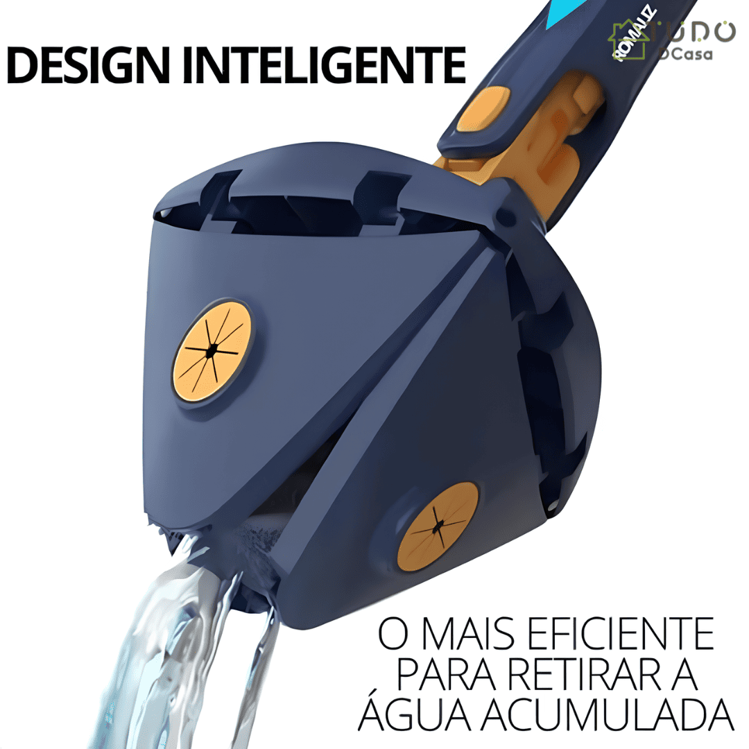 Mop Triangular Premium 360º ( + 2 Refil de Brinde)
