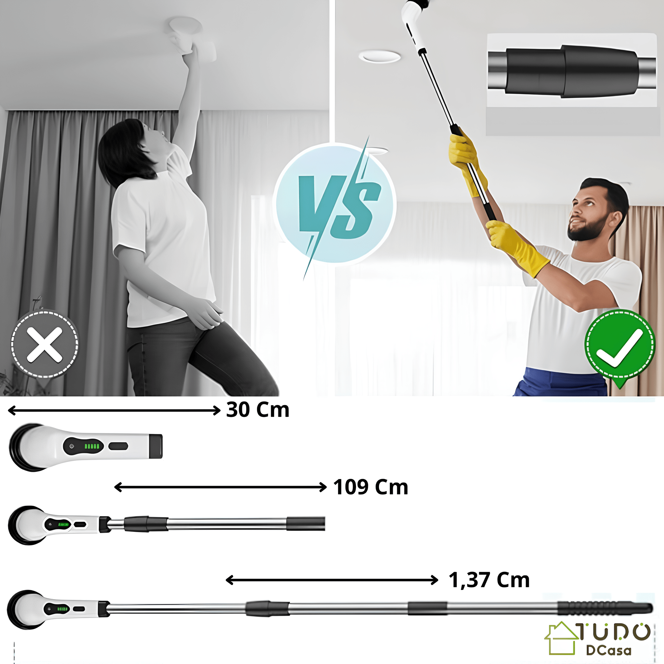Fast Clean -Escova Elétrica 7 em 1 Para Limpeza Pesada