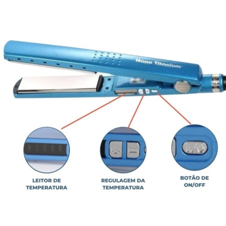 Chapinha Prancha Profissional Nano Titanium Até 450ºf