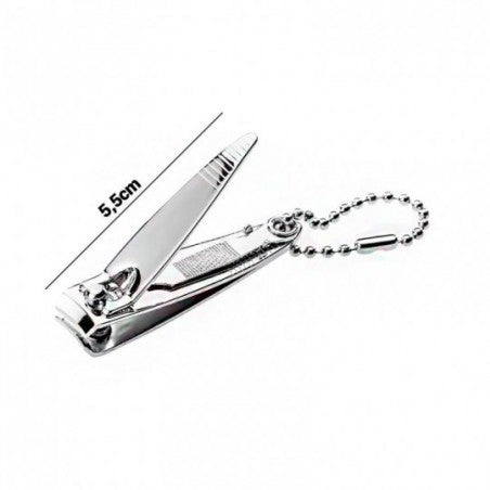 Kit Cortador De Unha 5,5cm Com Chaveiro 6 Unidades Aço Inox