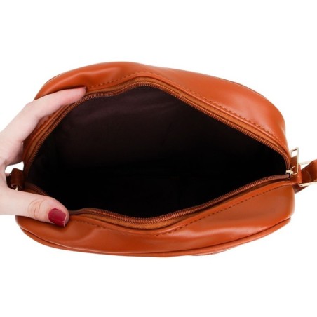 Bolsa Feminina Transversal Pequena Texturizada 2 Compartimentos