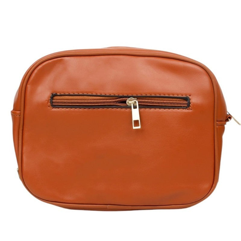 Bolsa Feminina Transversal Pequena Texturizada 2 Compartimentos