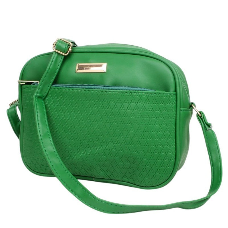 Bolsa Feminina Transversal Pequena Texturizada 2 Compartimentos