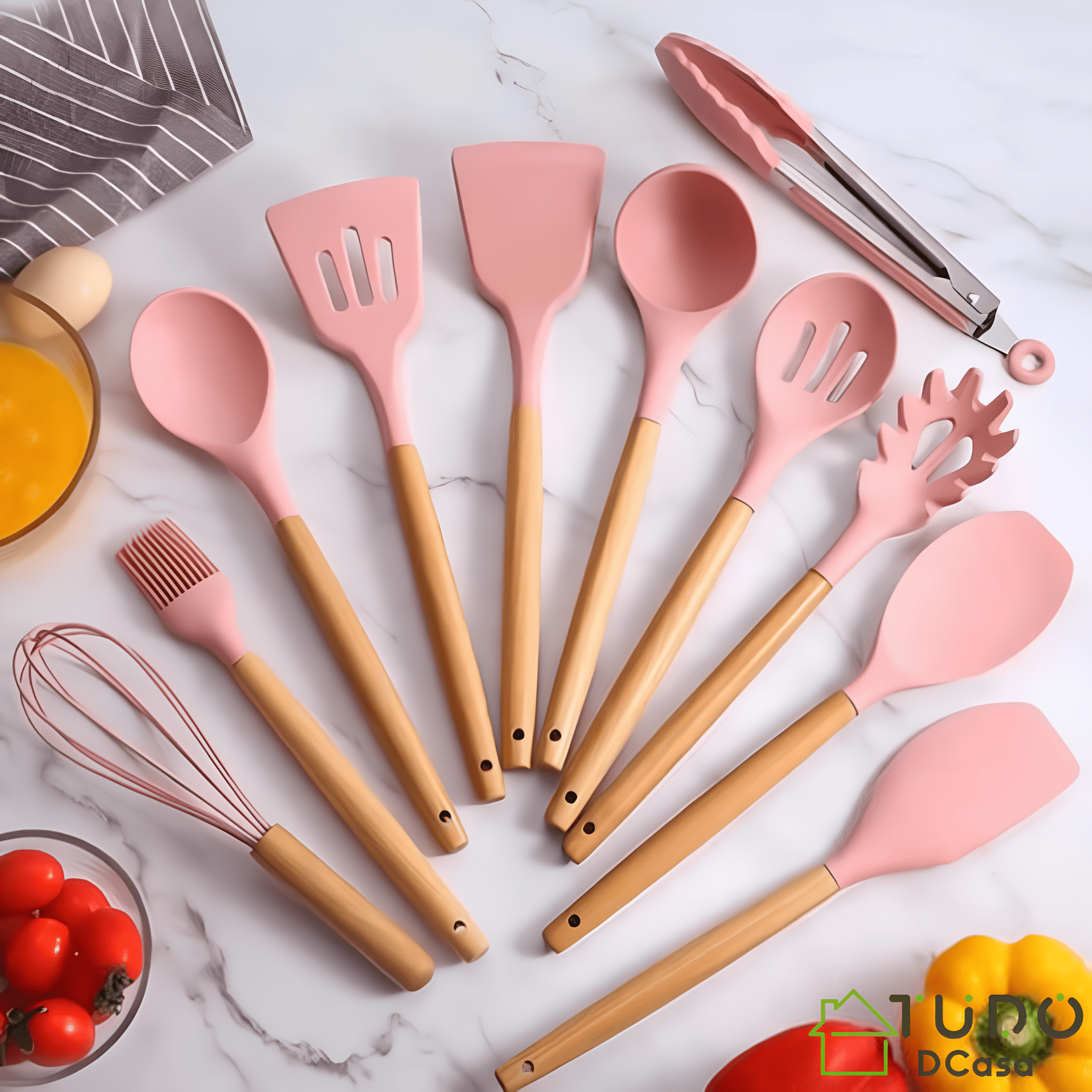 Kit c/12 Peças Utensílios De Cozinha