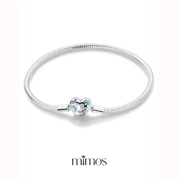 Pulseira Coração Borboleta