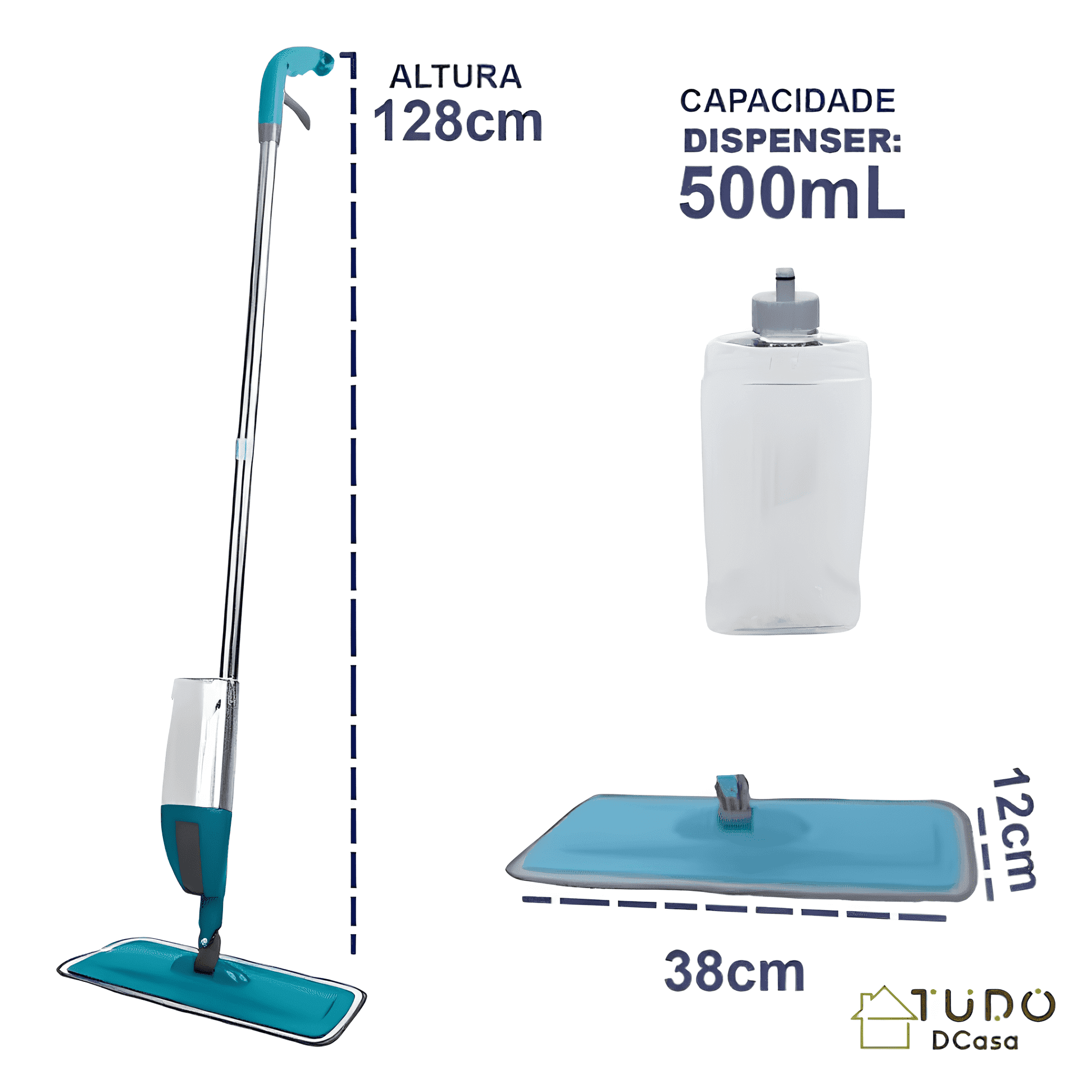 MOP Spray Rodo Esfregão com Reservatório