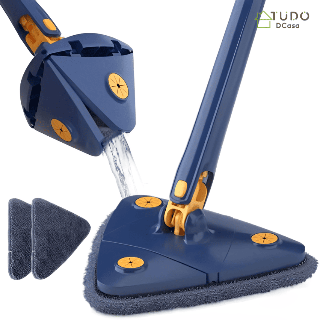 Mop Triangular Premium 360º ( + 2 Refil de Brinde)