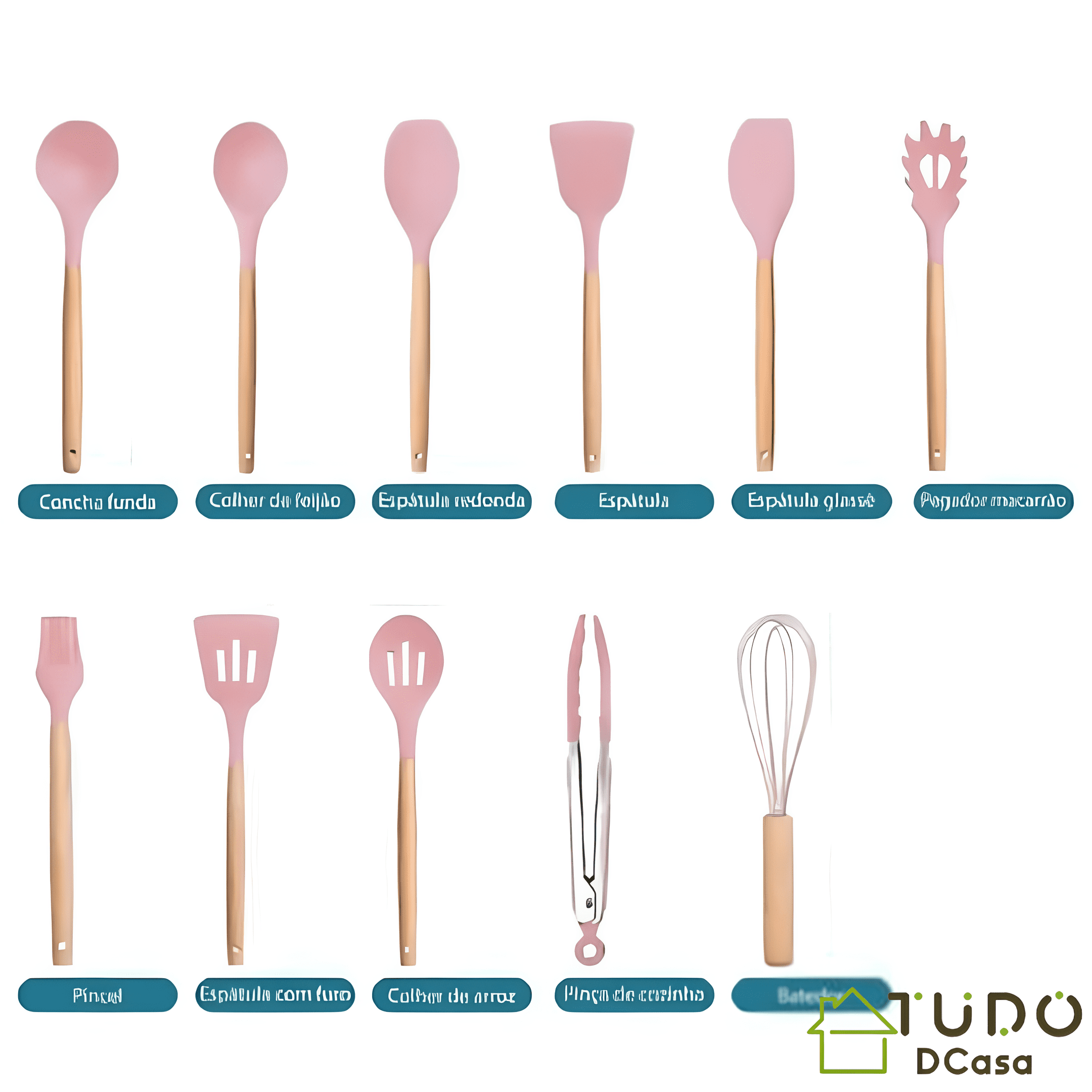 Kit c/12 Peças Utensílios De Cozinha